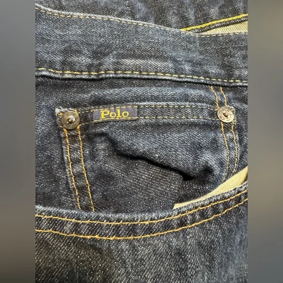 Polo Ralph Lauren Mens Varick Slim Straight Blue Denim Size 36X32 (38X31) Actual - Picture 4 of 12